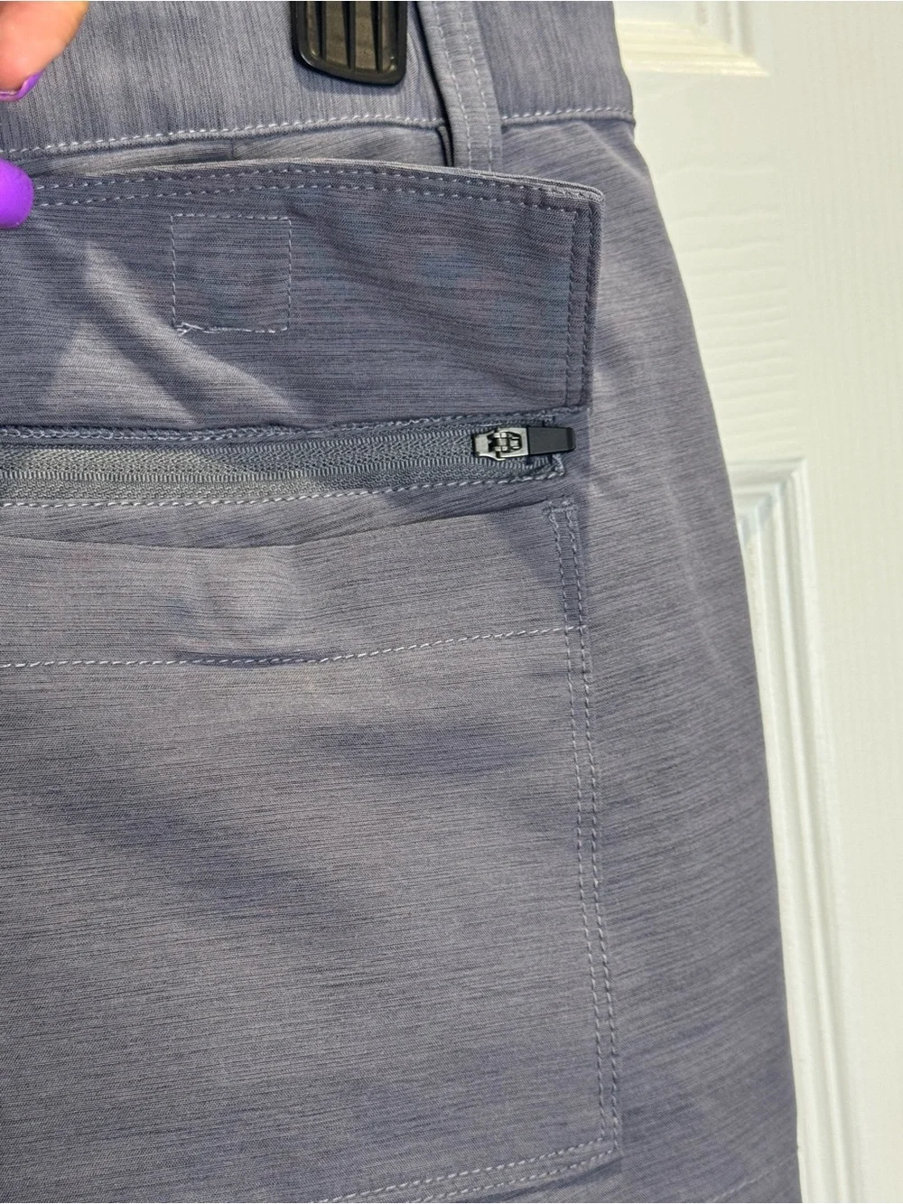 BYLT Premium Basics Men's Large Kinetic Shorts Grey Performance Golf